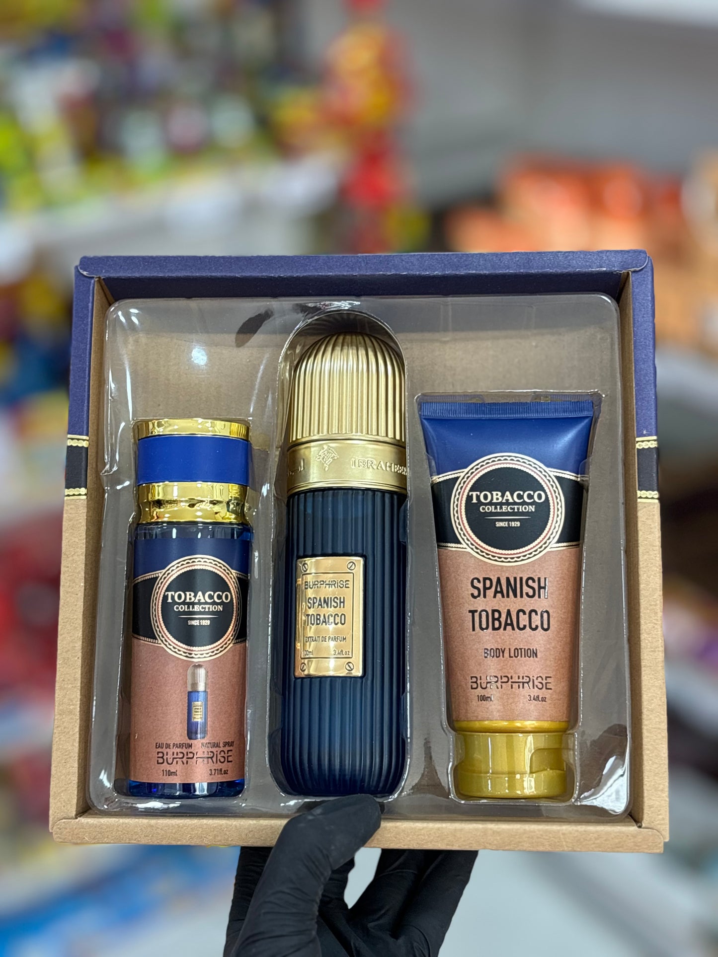 Tobacco pack spanish 3pcs eau de parfum body lotion spray - Girlzbox