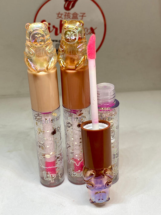 Lip gloss kapybara pink cute couleur rose naturel effet lèvres - Girlzbox