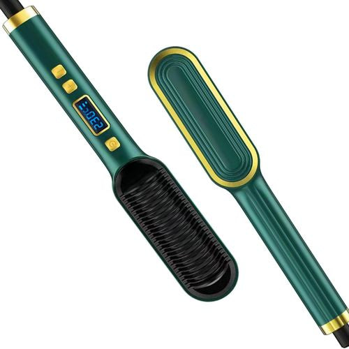 Brosse lisseur de cheveux professionnel en céramique, fer à lisser multifonction(Couleur aléatoire)