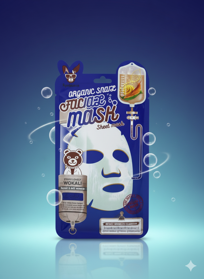 Organic snail masque pour le visage- Girlzbox