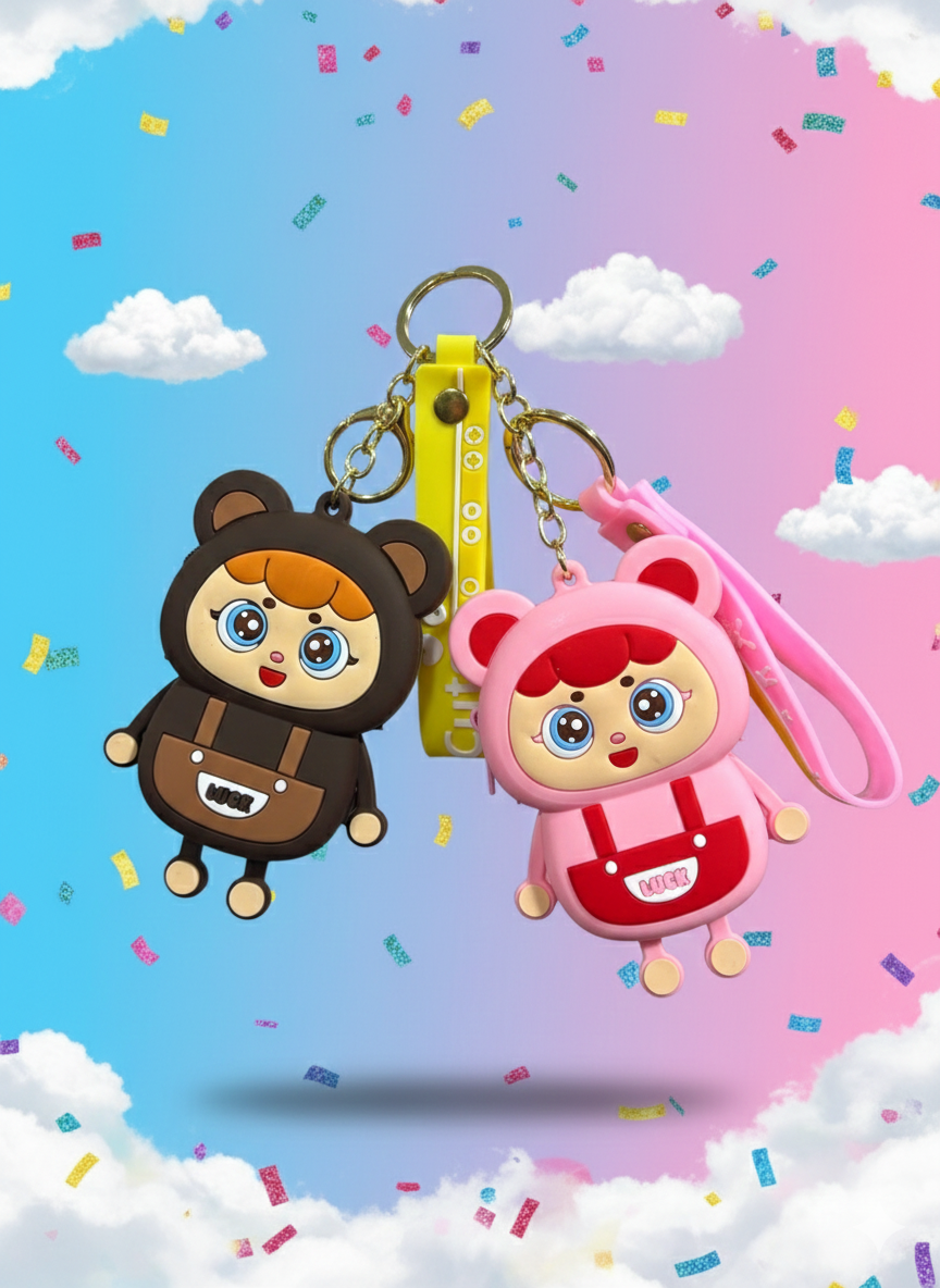 Porte monnaie et porte clés fun pour fille - Girlzbox