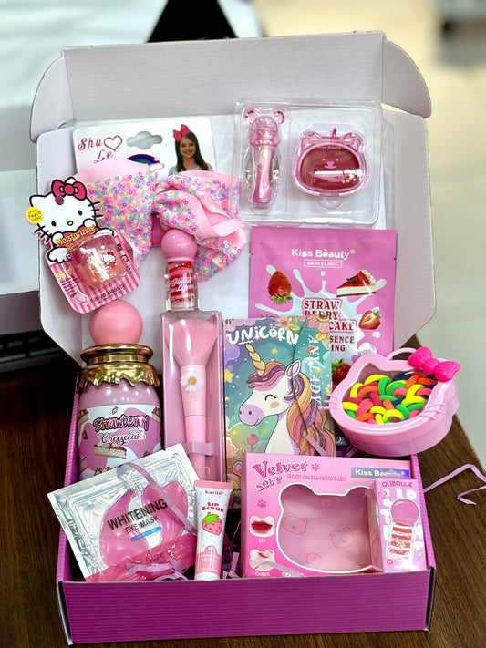 Hello kitty box cadeau rose parfum accessoires maquillage
