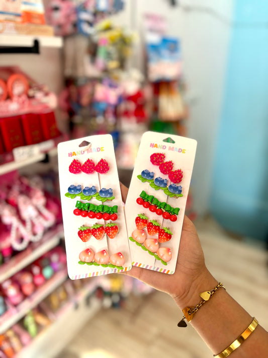 Barrette cheveux cute fruits  - Girlzbox