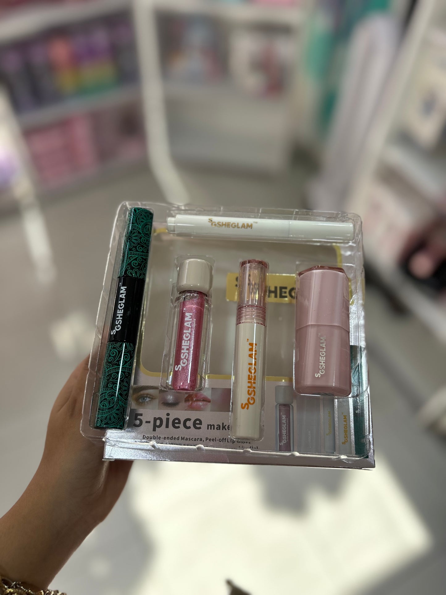 Pack x5 gsheglam blush lip gloss mascara lip tint - Girlzbox