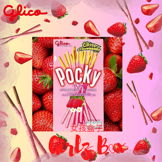 Pocky fraises Strawberry 55g - Girlz box