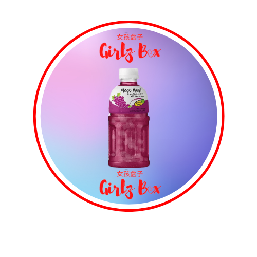 Mogu mogu raisins et nata de coco flavored drink with nata de coco 320ML - Girlz box