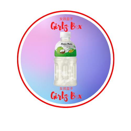 MOGU MOGU Coconut flavored drink with nata de coco 320ML - Girlz box