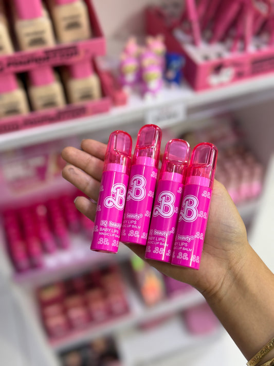 Baume à lèvres hydratant et donne couleur rose naturel barbie - Girlzbox
