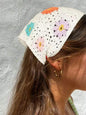 1 pièce Bonnet en crochet fait main, accessoire pour cheveux à couronne haute pour femmes, accessoire de plage polyvalent et à la mode pour l'été