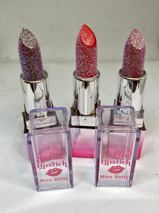 Rouge à lèvres trendy avec paillettes - Girlzbox