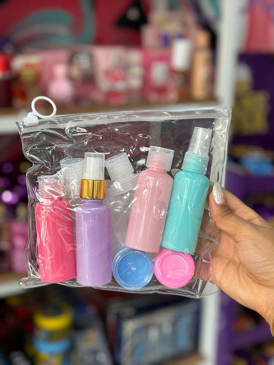 Set voyage mini bouteilles - Girlzbox