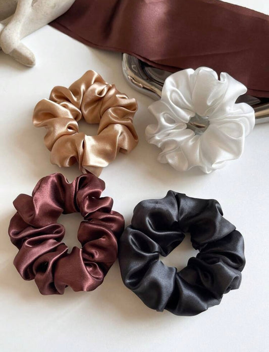 Bande Elastique pour les cheveux en satin couleur aléatoire - Girlzbox