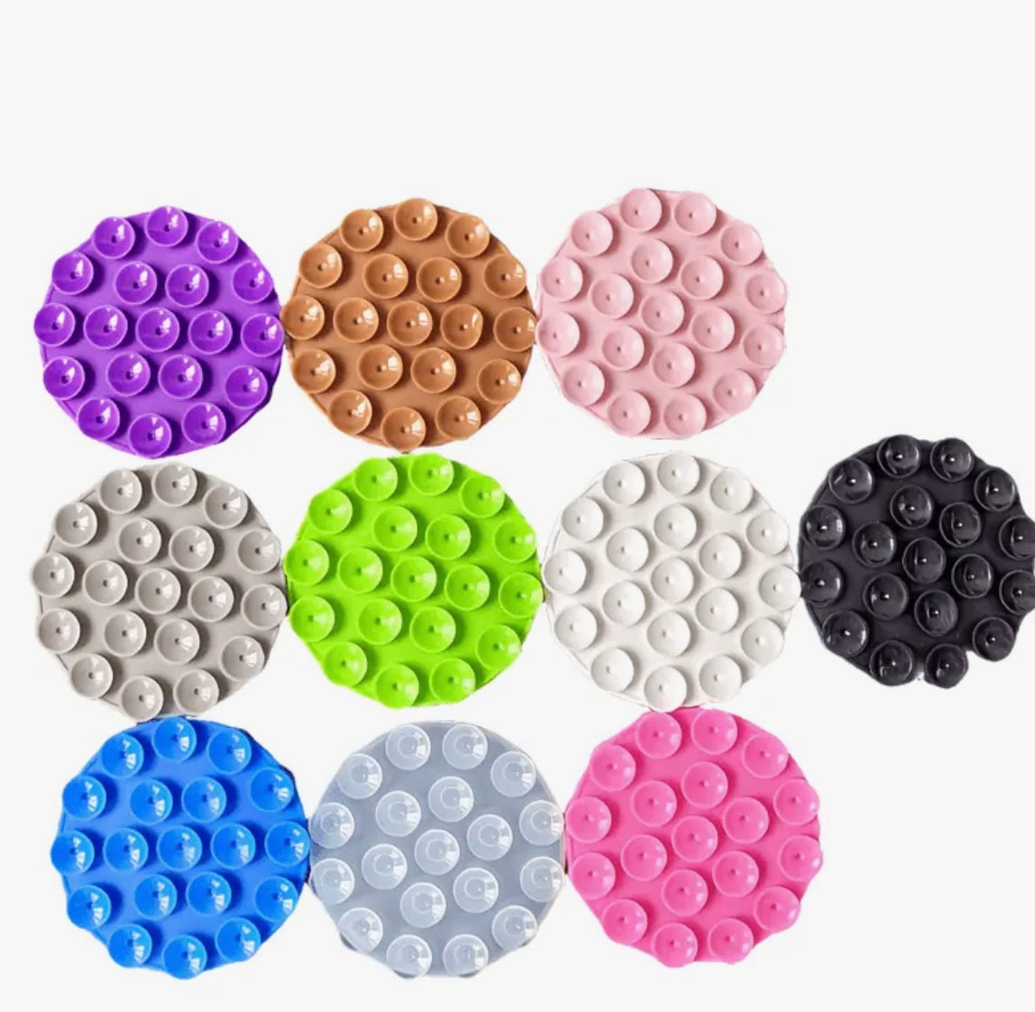 1pcs supports de téléphone portable multifonctionnels en silicone à ventouse simple face - Girlzbox