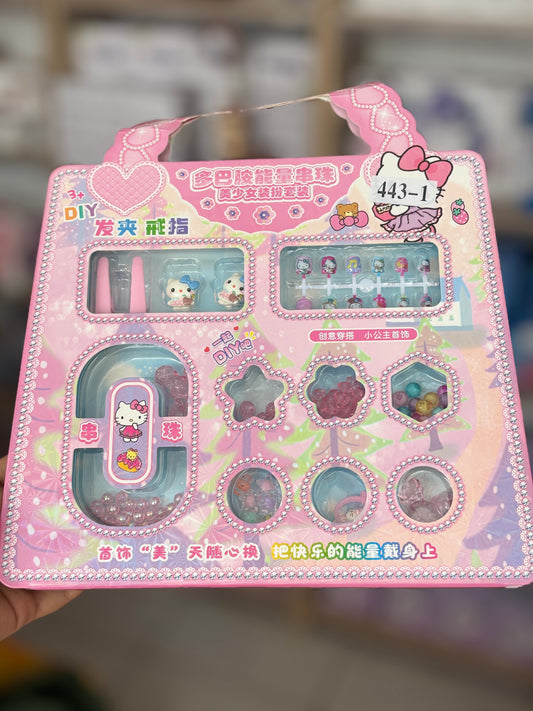 Pack perles et accessoires faux ongles pour filles - Girlzbox