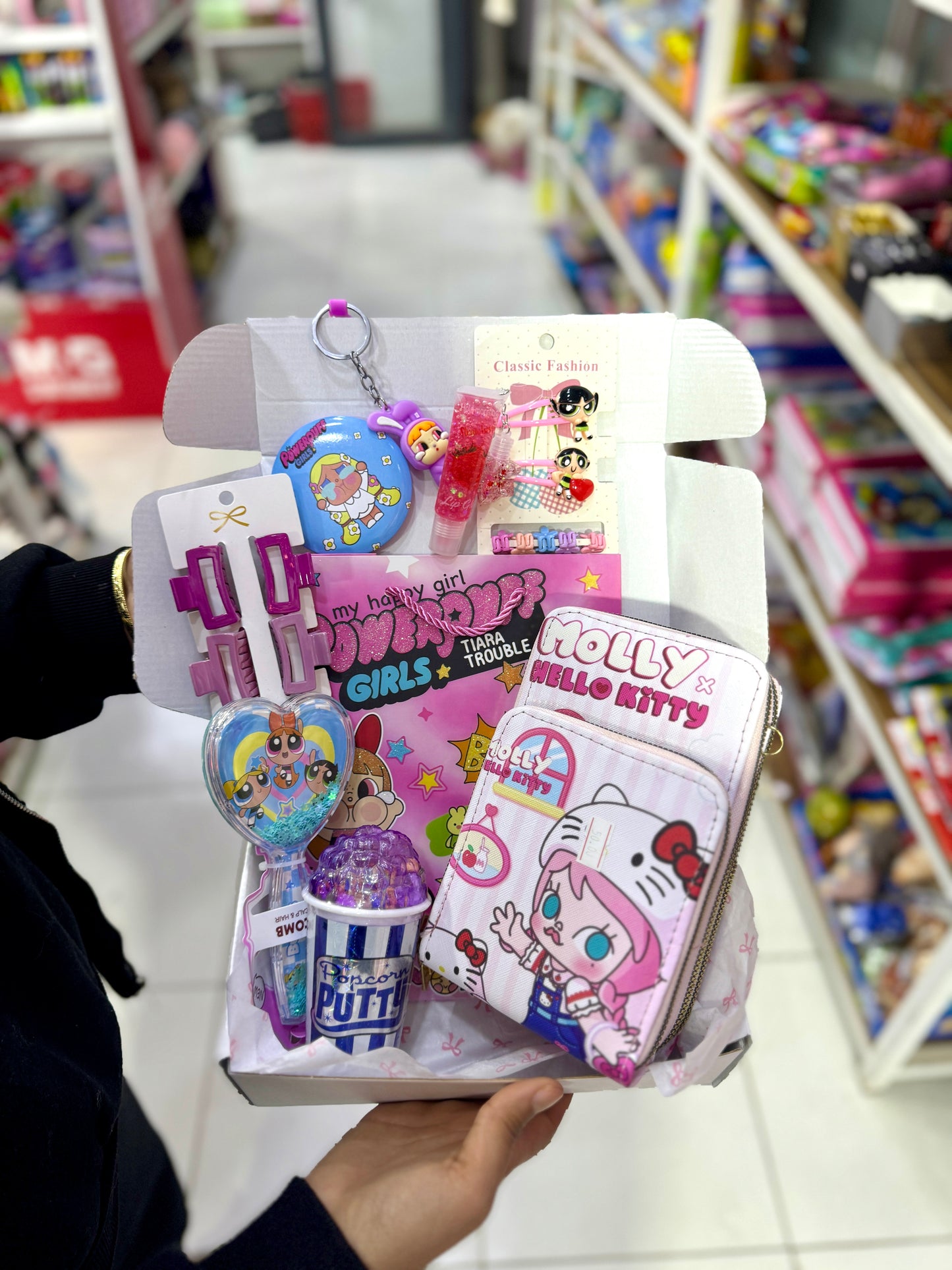 Box cadeau sac et accessoires pour les cheveux fille spice girls - Girlzbox