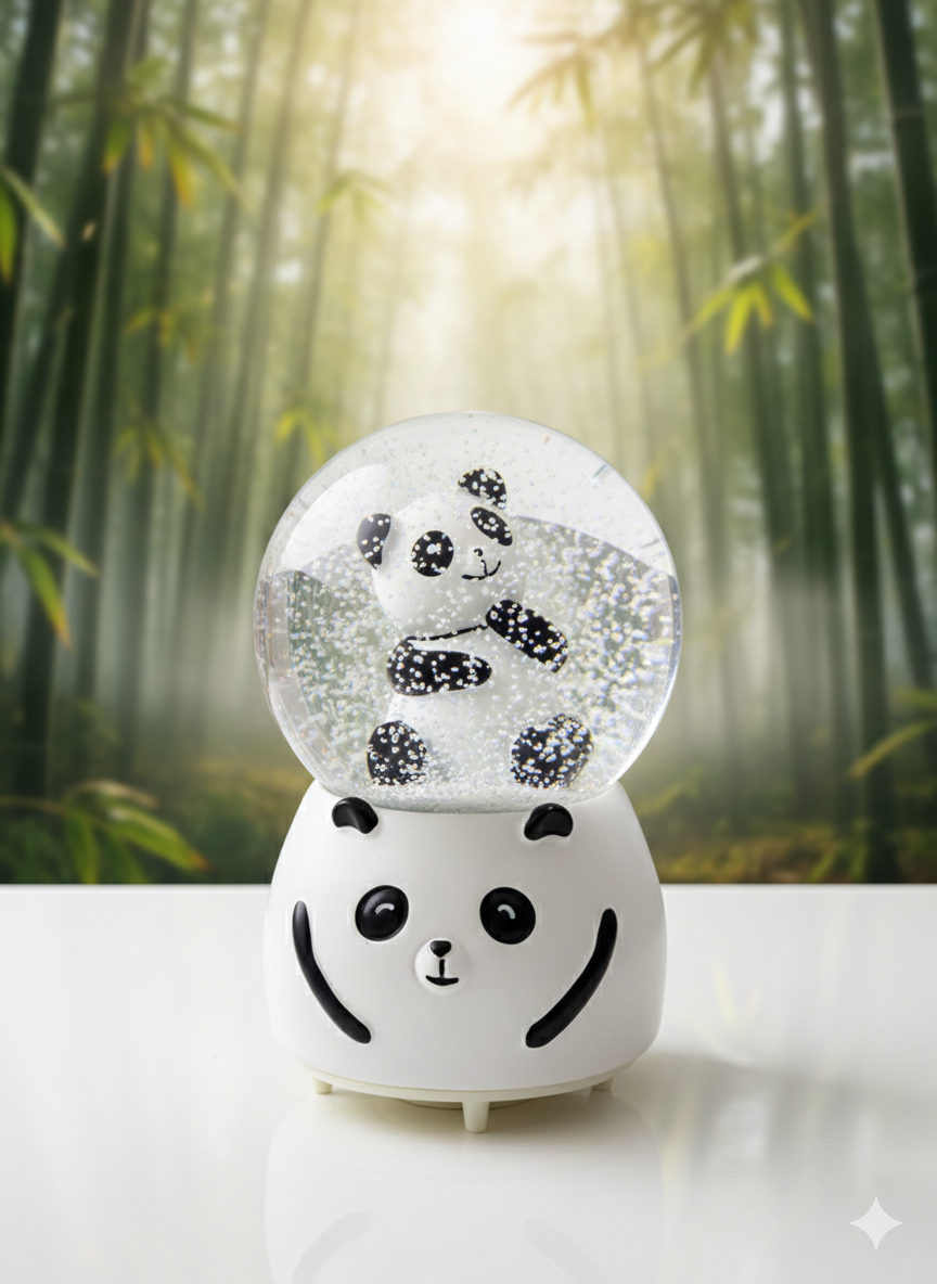 Panda Boule de neige love كرة التلج - Girlzbox