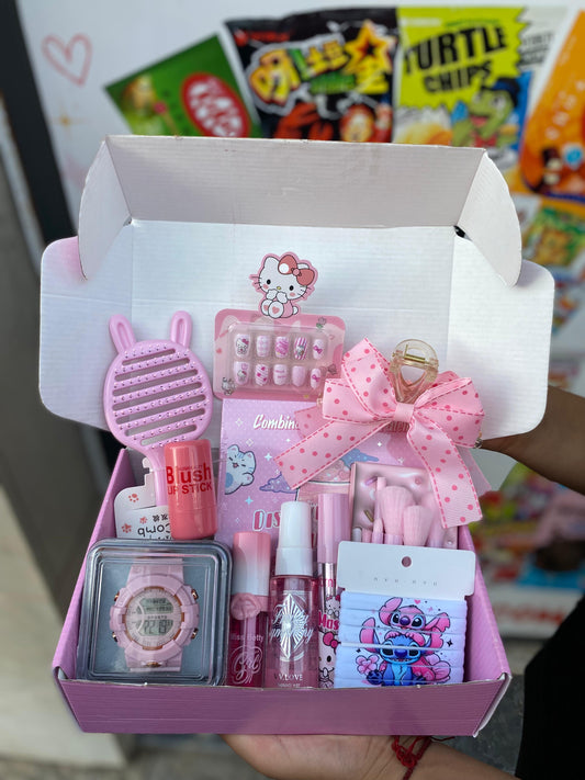 Pink hello kitty cutie gift box cadeau pour fillettes - Girlzbox