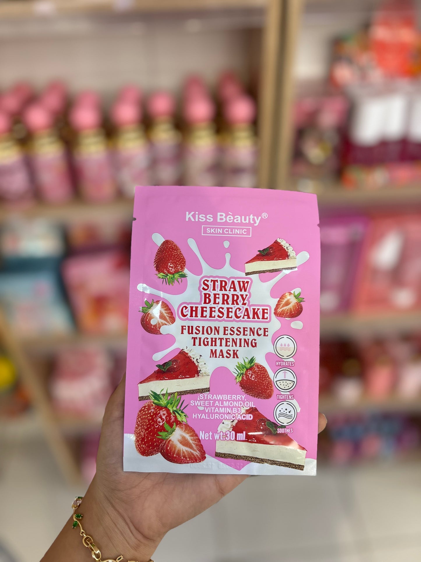 Strawberry refresh and firm mask masque pour le visage - Girlzbox