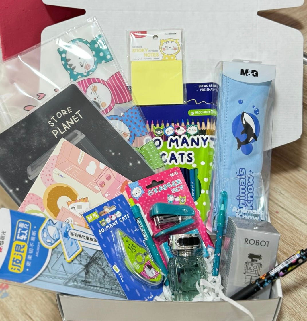 back to school box fourniture scolaire garçon parfum - girlzbox