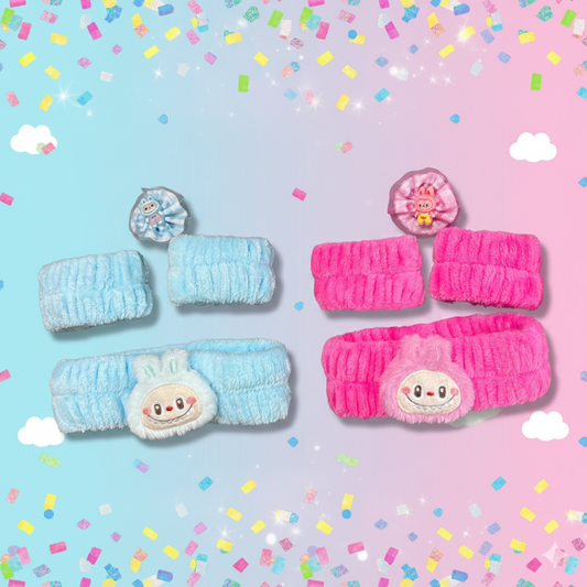 Labubu Pack bande pour les cheveux et les mains et barrette - Girlzbox