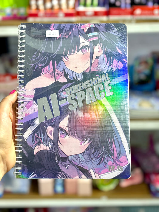 Manga bloc note grand format back to school