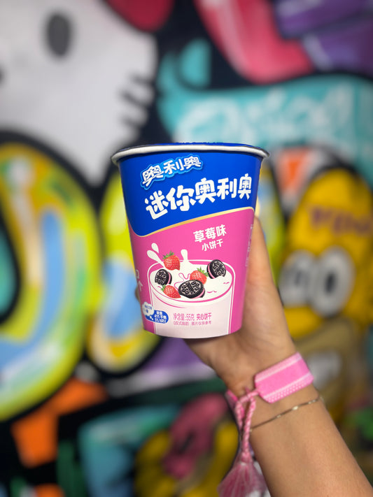 Oreo minis  asian snacks chocolat fraise biscuit - Girlzbox