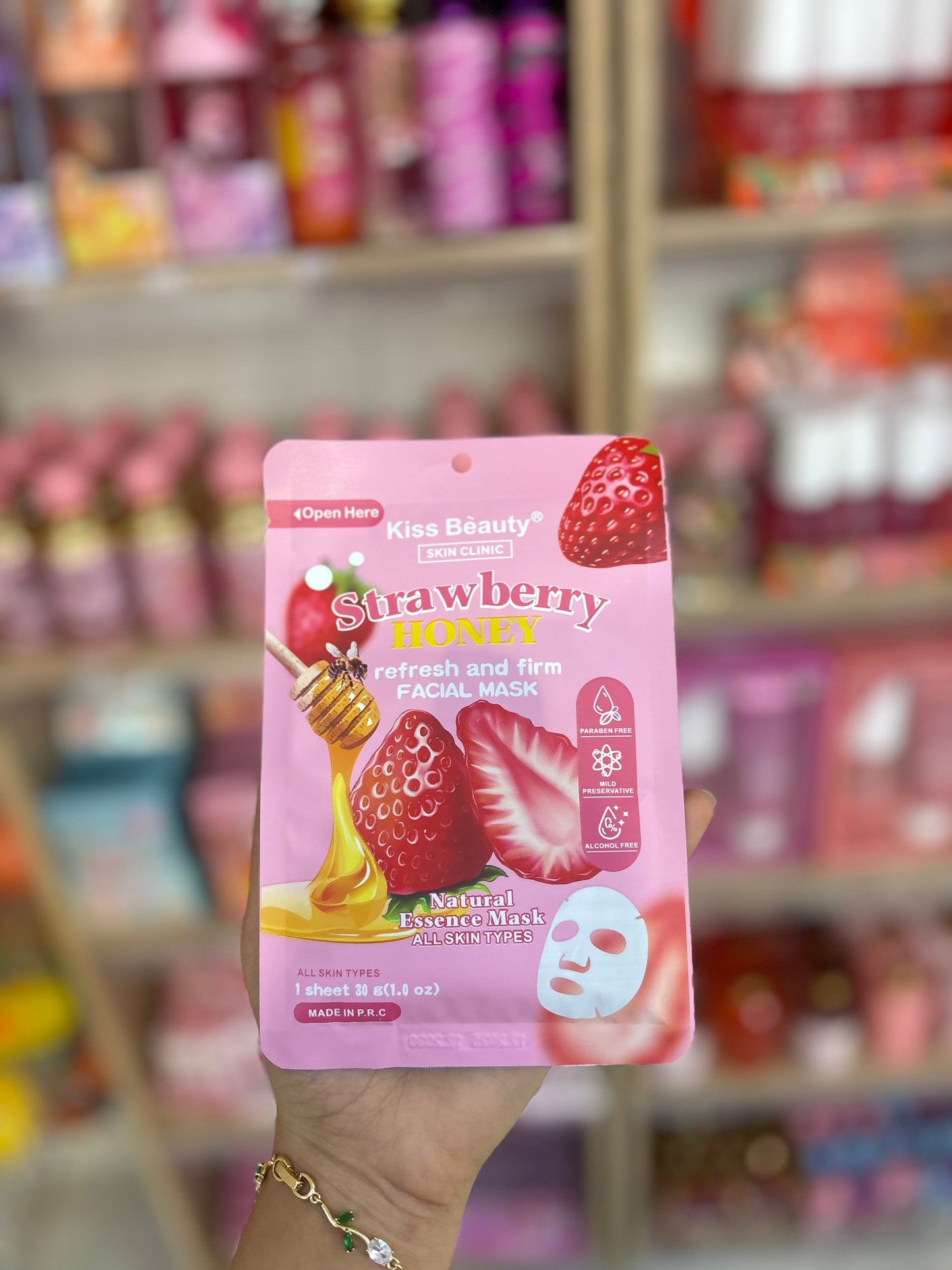 Strawberry honey refresh and firm mask masque pour le visage - Girlzbox