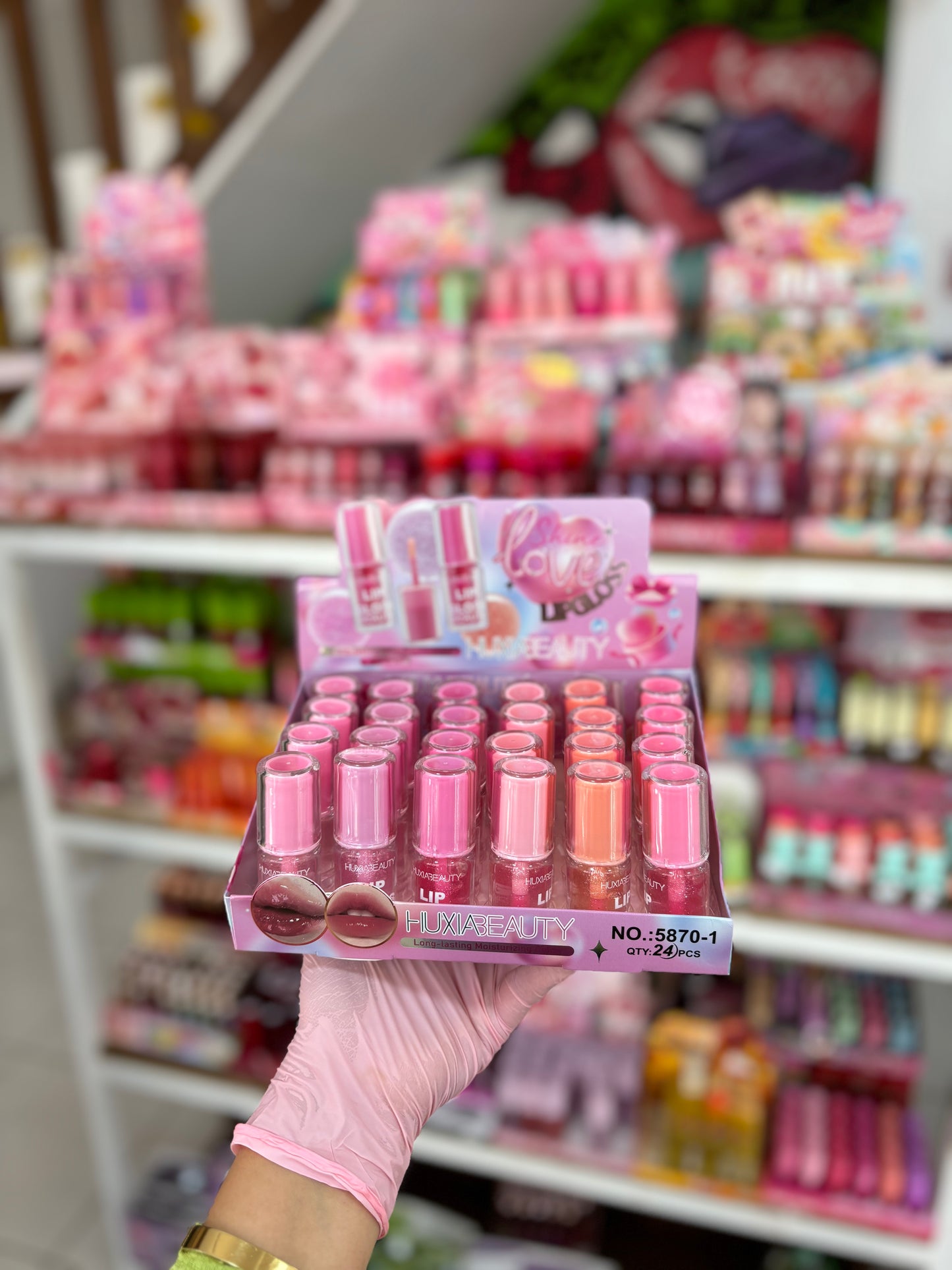 Lip gloss tendance couleur rose très claire - girlzbox