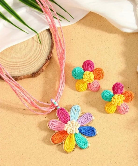 Ensemble accessoires summer pinterest collier et boucles d’oreilles - Girlzbox