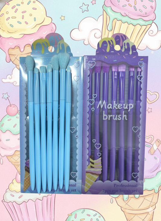 X7 Pack pinceaux professionnels pour fards à paupières - Girlzbox