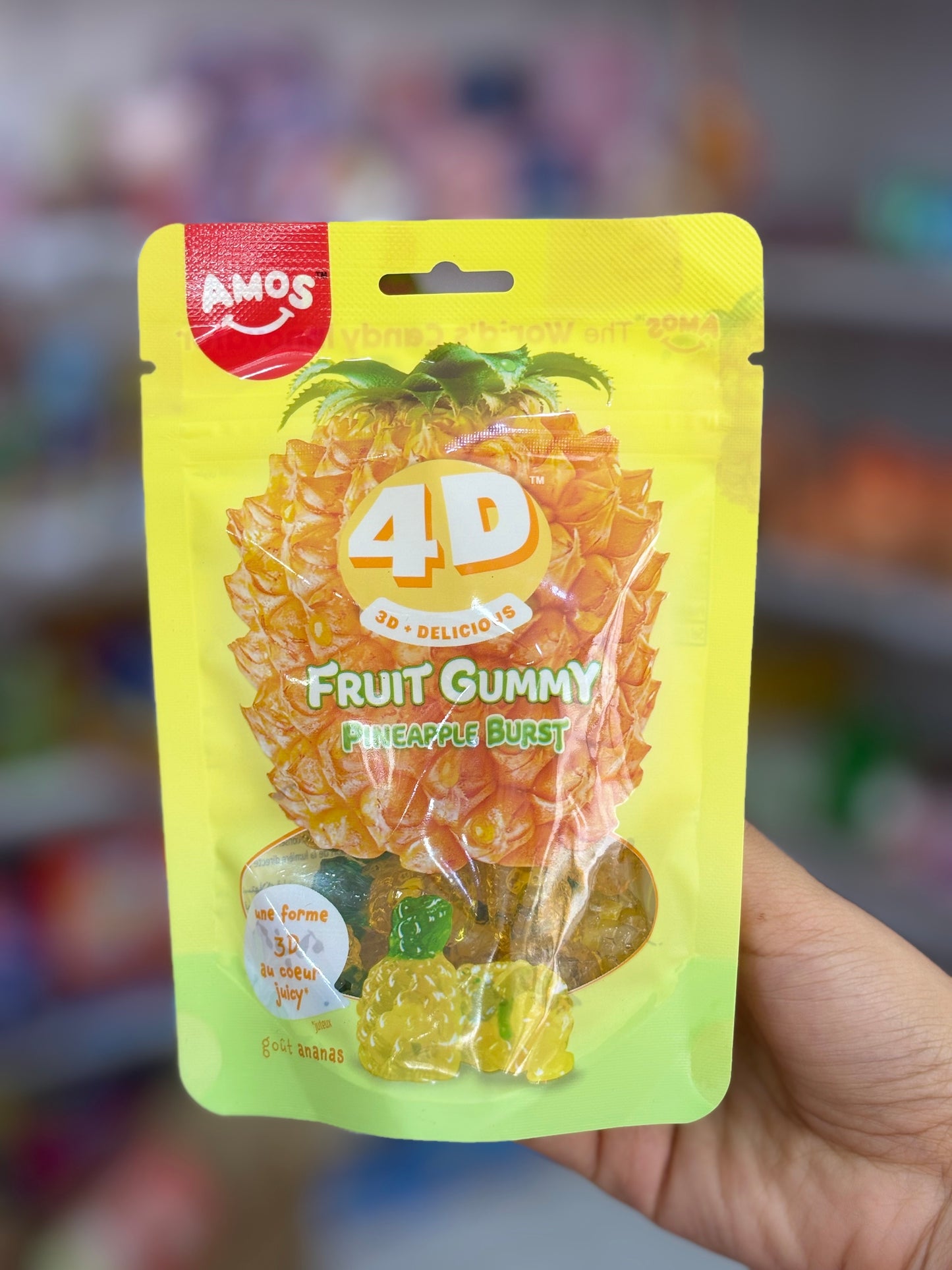 4D fruit gummy pineapple flavor halal - Girlzbox