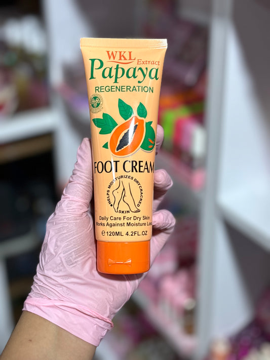 Crème hydratante pour les pieds papaya éclaircissant - Girlzbox