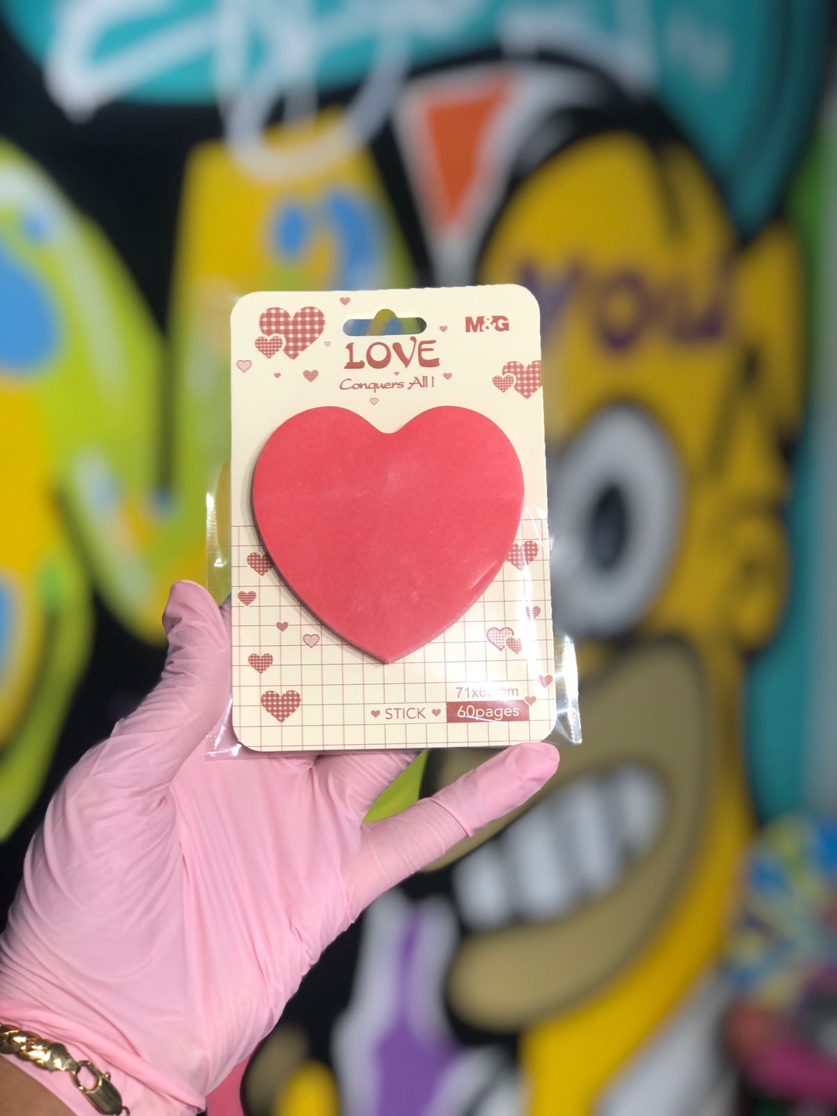 Sticky notes Post it heart back to school - girlzbox