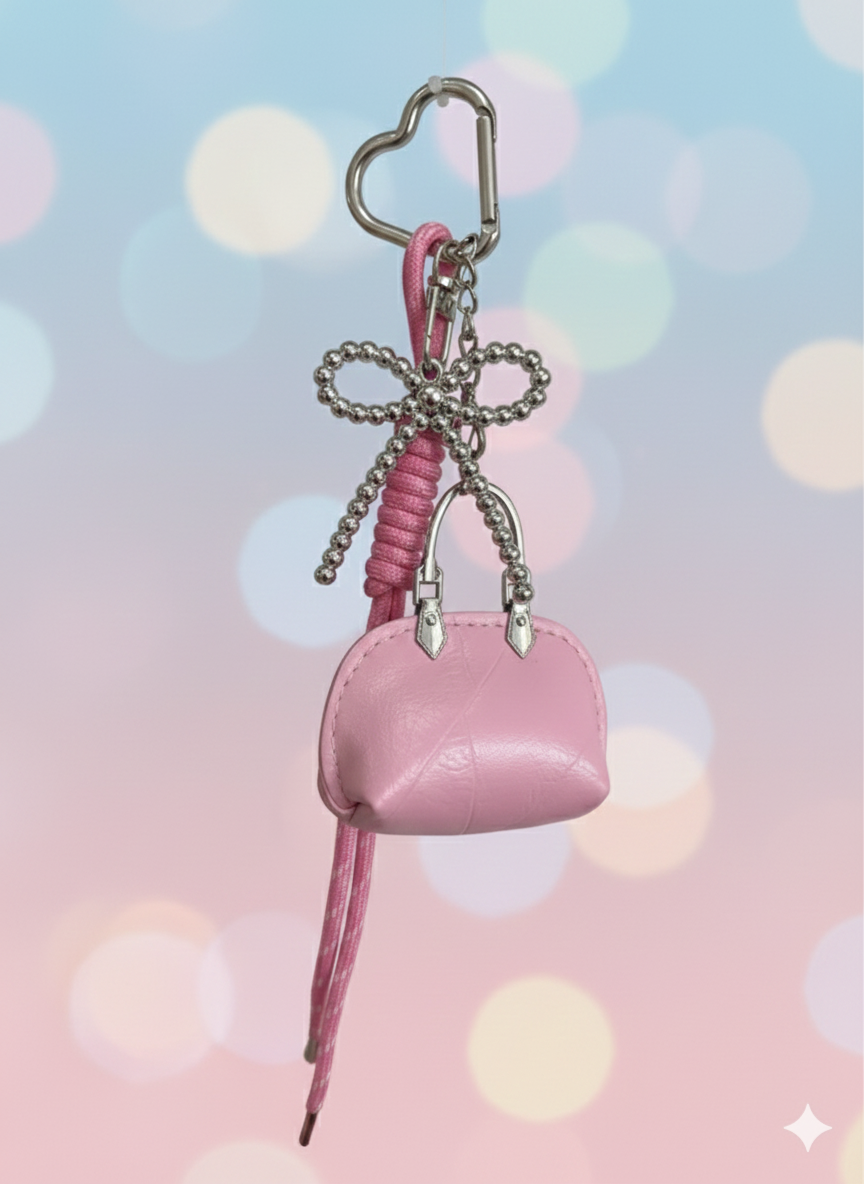 Mini sac porte clé et accessoires pour sac - Girlzbox