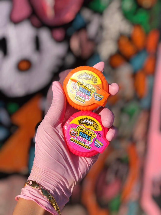 Crazy roll bubble gum rouleaux de chewing gum candy - Girlzbox
