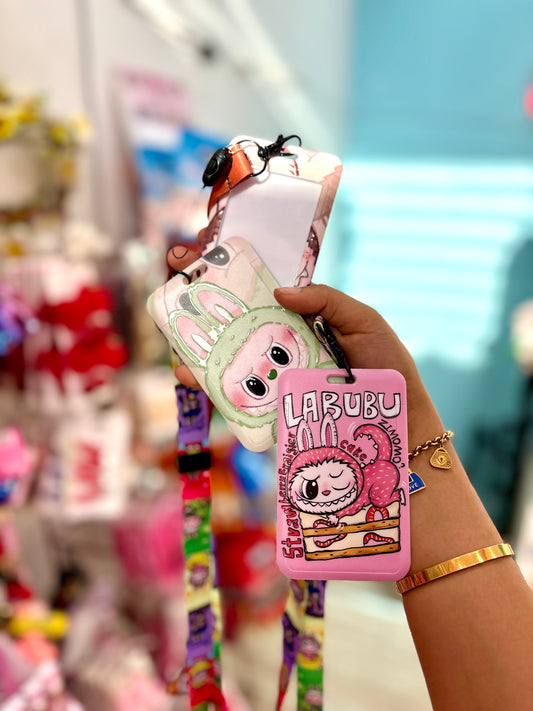 Porte cartes badge  labubu - Girlzbox