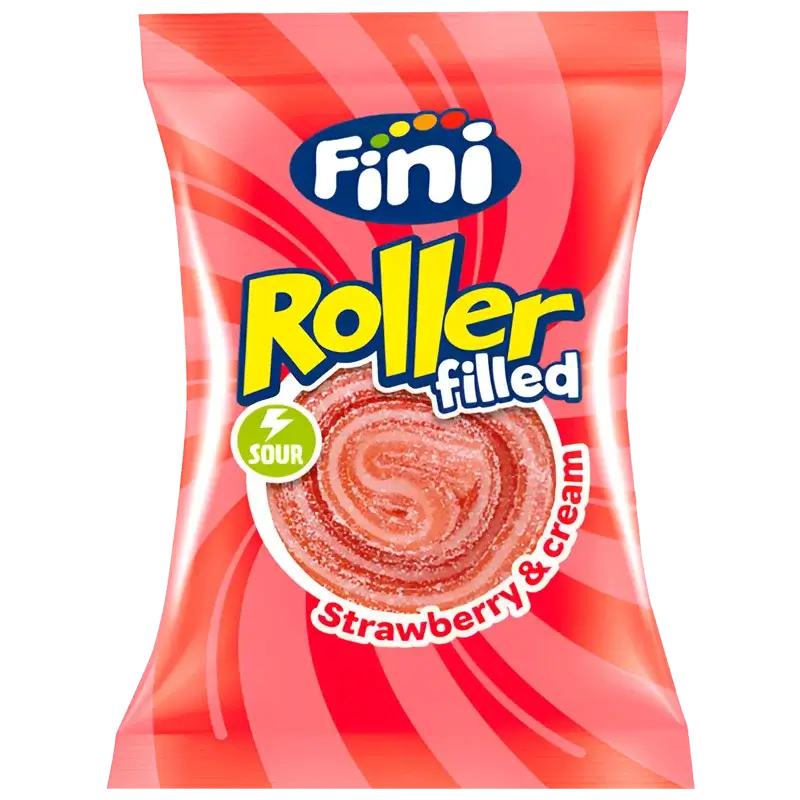 Fini Roller Fourré Fraise Crème 20g - Girlzbox