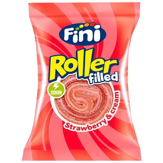 Fini Roller Fourré Fraise Crème 20g - Girlzbox