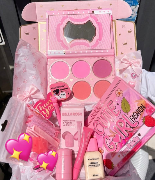 Pink cute box makeup - Girlzbox