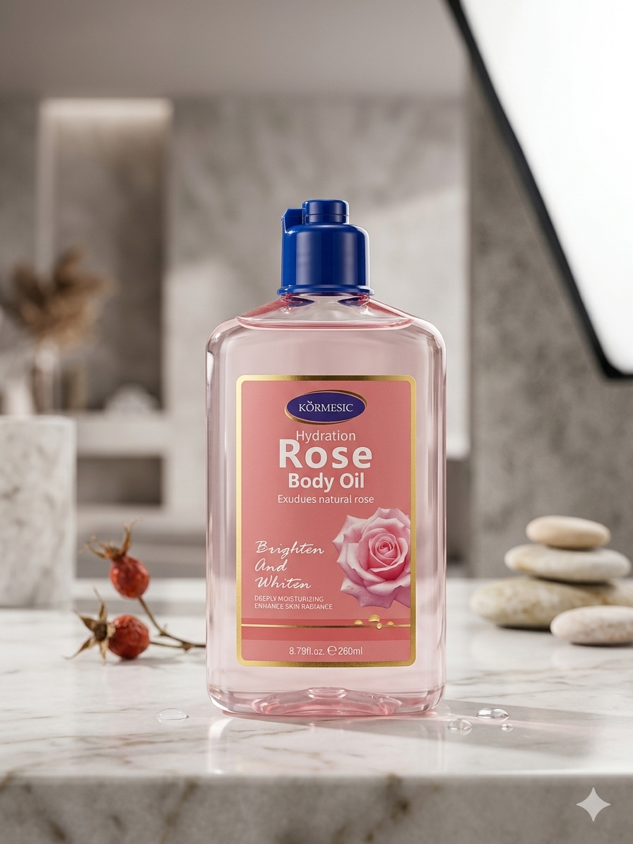 Huile Corporelle Hydratante à la Rose KÖRMESIC (260ml)