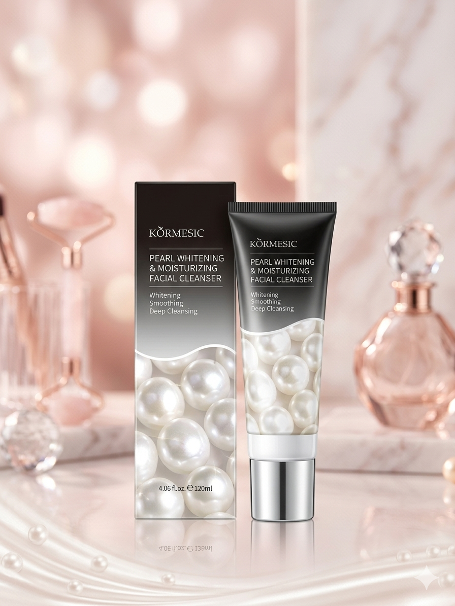 Pearl whitening moisturizing facial cleanser nettoyant visage