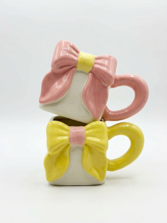 MUG VERRE CERAMIQUE PINTEREST NOEUD CUTE - GIRLZBOX