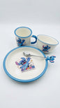 PACK X4 PCS STITCH ANGEL MUG ASSIETTE BOL CUILLERE - GIRLZBOX