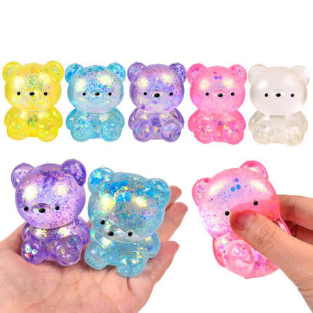Gummy bear glitter squishy- Girlzbox