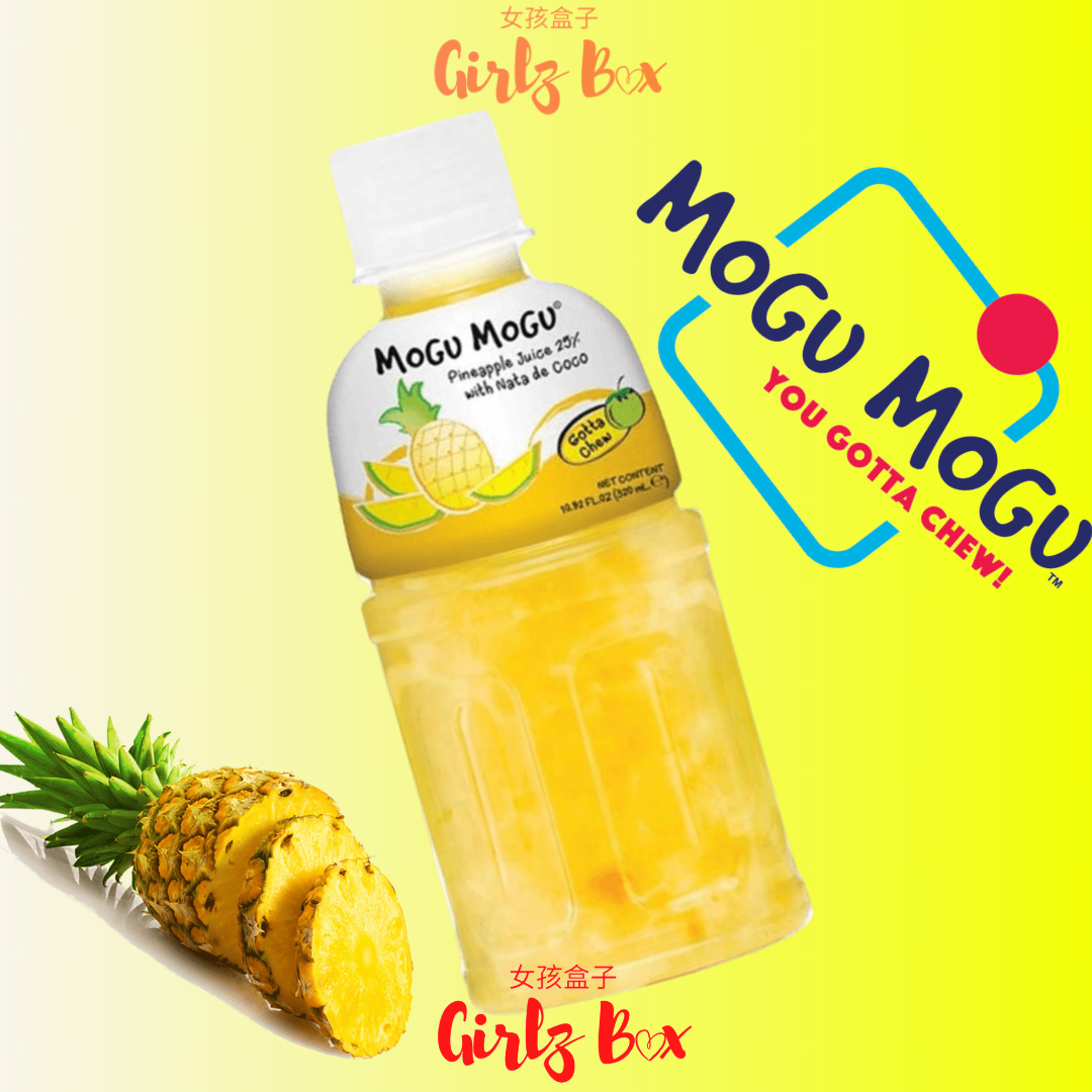 MOGU MOGU Ananas Pineapple flavored drink with nata de coco 320ML