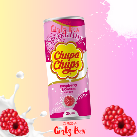 Boisson Chupa Chups Raspberry & Cream Sparkling Drink 250ml  Girlzbox