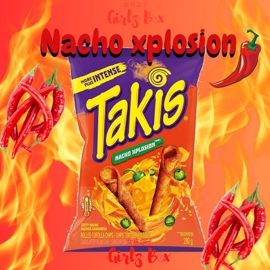 TAKIS spicy Nacho Xplosion spicy heat takis  - girlzbox