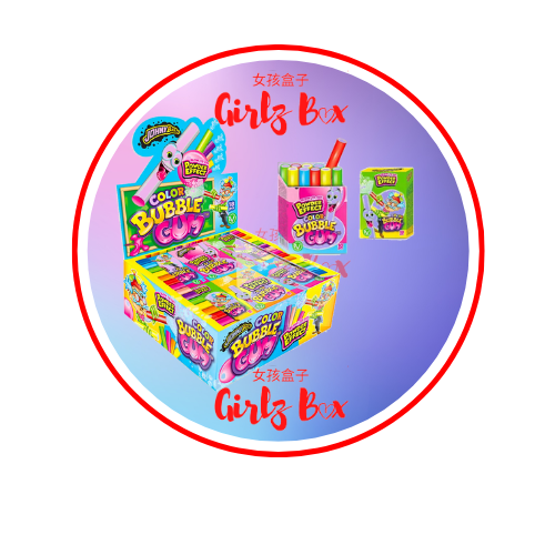 Johny Bee Color Bubble Gum Candy Girlz Box Girlz Box 