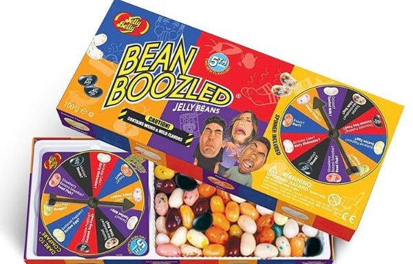 Bean boozled jelly belly spinner box challenge