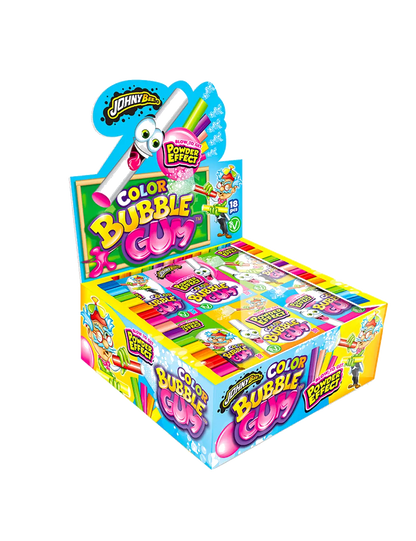 Johny Bee Color Bubble Gum Candy - Girlz box